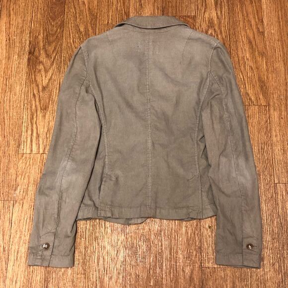 Banana Republic Tan Corduroy Ribbed Cotton Jacket Blazer Size Medium - Picture 8 of 14